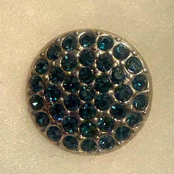 Silver and Blue Decorative Snap Buttons - Picture 4 of 5